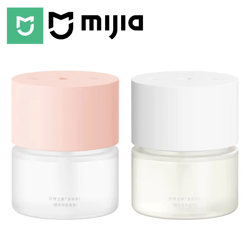 MIJIA Smart Scent Diffuser 2, Sealed Bottle, 2 Scents Wood Tea & Lychee, Aroma Diffusers 135 mL, 3 Levels, 60 Days Use, Type‑C